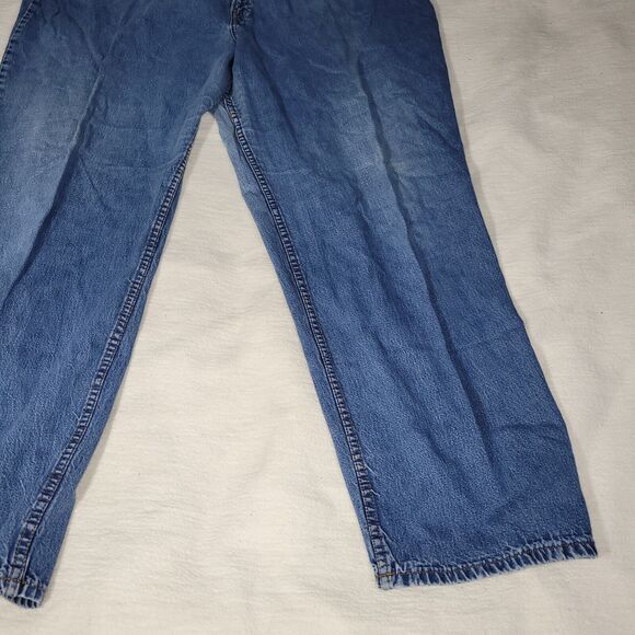 Vtg Levis Jeans Mens Sz 42X29 Blue Comfort Fit Retro Workwear Y2K Utility Work - Picture 4 of 16